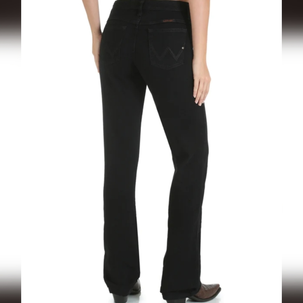 Wrangler 3/4 x 30 Q-Baby black horseback riding jeans
